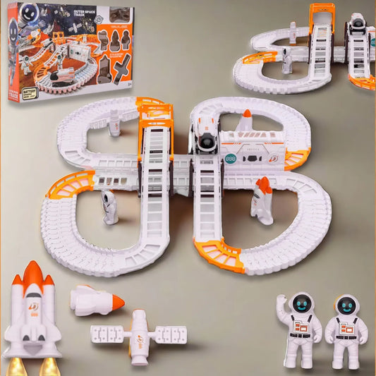 Outer Space Race Track Set For Kids Toys (1 Set) - Zidbik