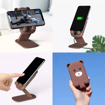0216 Cute Cartoon Design Multi-angle Adjustable Foldable Mobile Stand - Zidbik