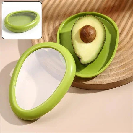 Green Oval Shape Vegetable Container Premium Fruits Saver Keeper (1 Pc) - Zidbik