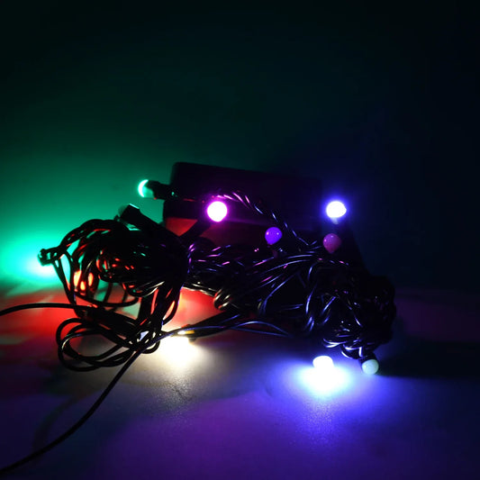 8346 3mtr Home Decoration Diwali Wedding Led Christmas String Light Indoor And Outdoor Light Festival Decoration Led String Light Multi-color Light 1.4mm (15l 3 Mtr) - Zidbik