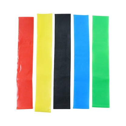 Premium Elastic Resistance Exercise Bands  Belt Set (5 Pc)