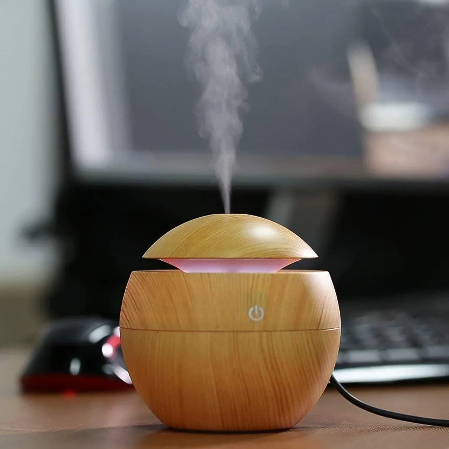 Ultrasonic Aromatherapy Humidifier Usb Desktop (130 Ml 1 Pc) - Zidbik