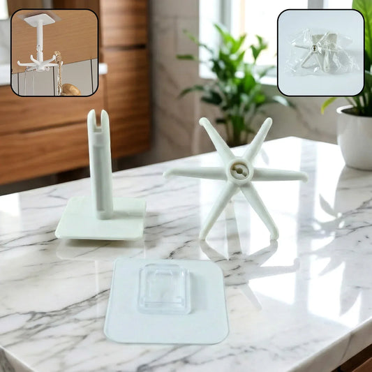 4644 360 Rotating Folding Hook Self-adhesive Waterproof Wall Mounted Hook - Zidbik