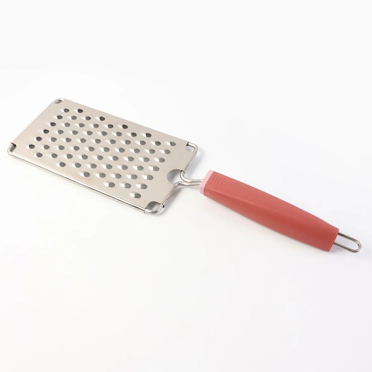 Supermom Stainless Steel Multipurpose Vegetable And Cheese Grater With Soft Grip Handle (1 Pc) - Zidbik