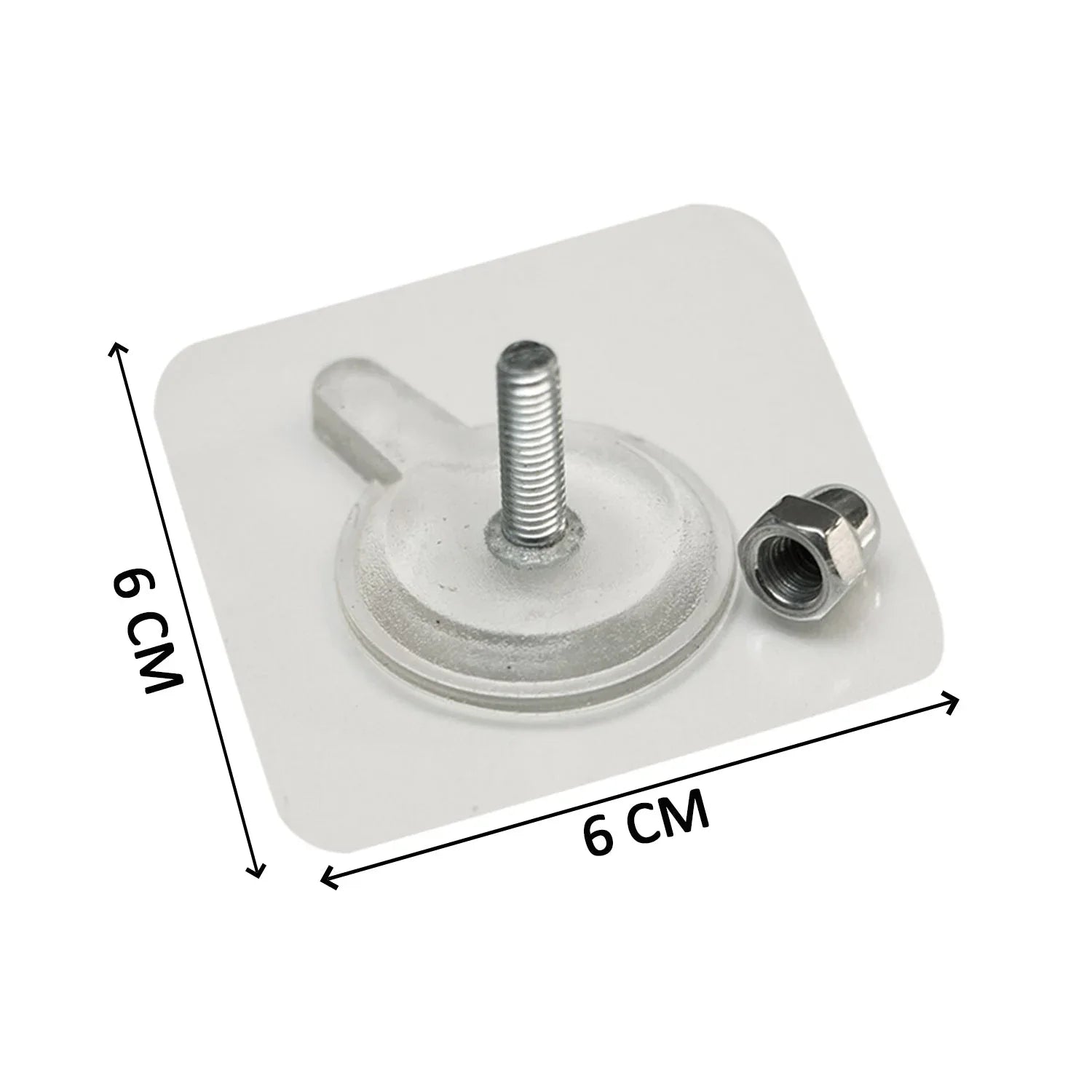 9017 Adhesive Screw Wall Hook Used In All Kinds Of Places Including Household And Offices For Hanging And Holding Stuffs Etc. - Zidbik