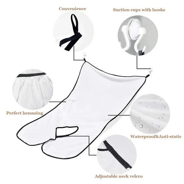 1417 Beard Apron Hair Clippings Catcher Grooming Bib - Zidbik