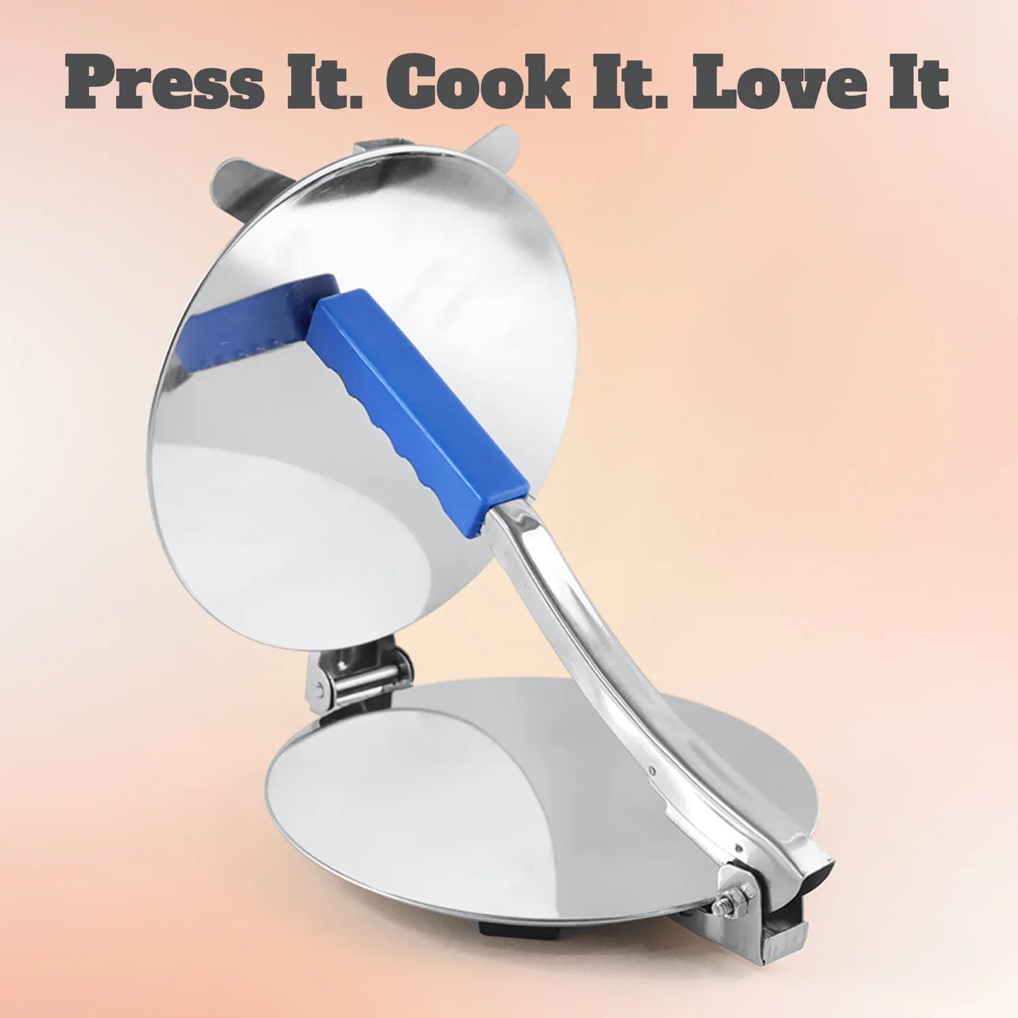 7149a Puri Press Maker - Stainless Steel Puri Maker Press Machine - Roti Chapati Presser For Home - Papad-khakhra- Puri Maker Press Machine With Handle Manual Puri Maker (Medium) - Zidbik