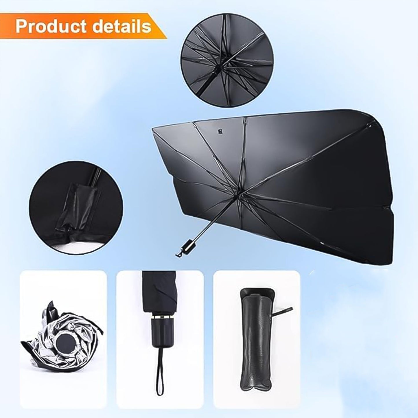 Windshield Umbrella Sun Shade Cover For Car (1 Pc) - Zidbik