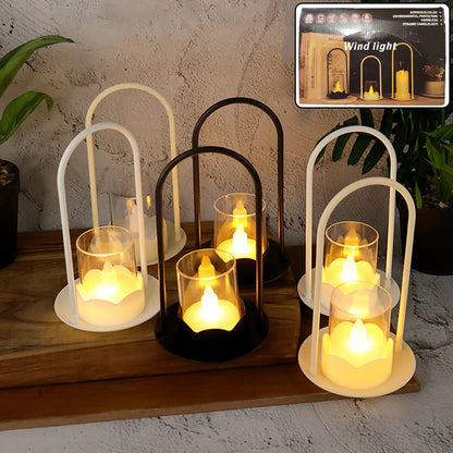 Decorative Wind Light Style Plastic Flameless Led Candles (6 Pc) - Zidbik