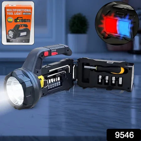Multi Functional Sos Light With Tool Box Torchlight (18 W) - Zidbik