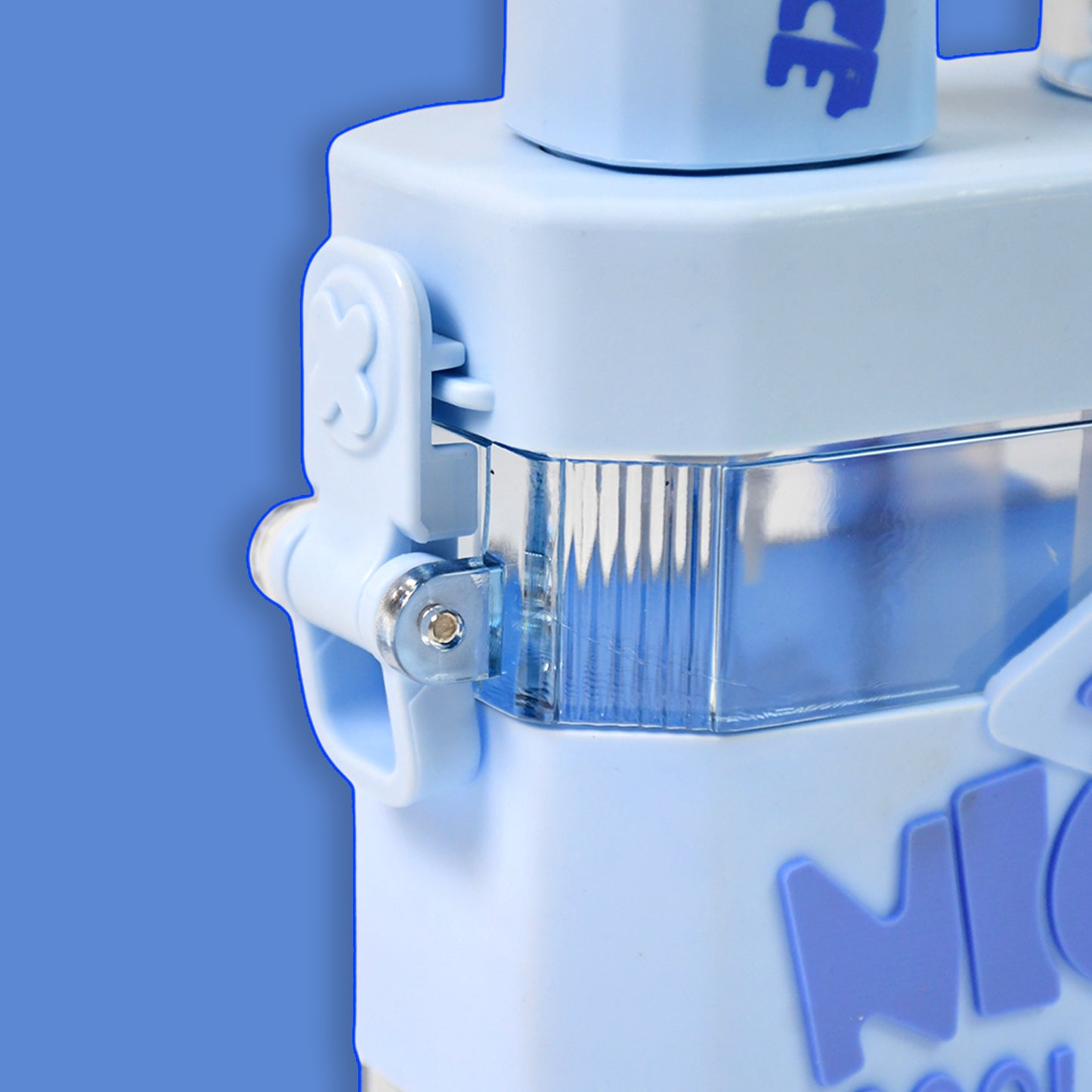 2in1 Dual Compartment Water Bottle With Straw And Adjustable Shoulder Straps - Multi Color