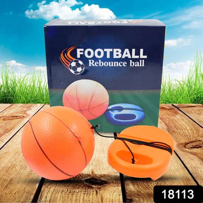 Football Rebound Ball With String (1 Set) - Zidbik