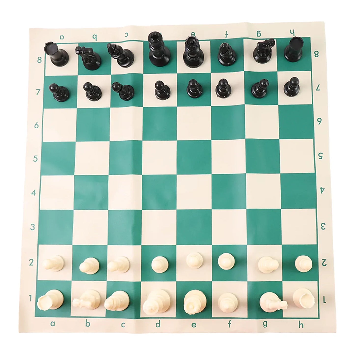 Small Premium Portable Chess Set Plastic Chess Pieces (1 Set) - Zidbik