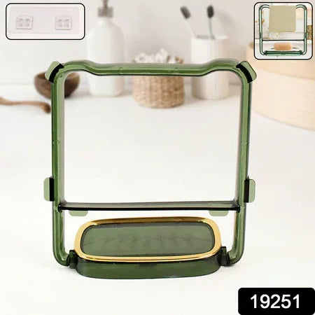 2-in-1 Self-adhesive Towel Hanger Soap Holder Stand (1 Pc) - Zidbik