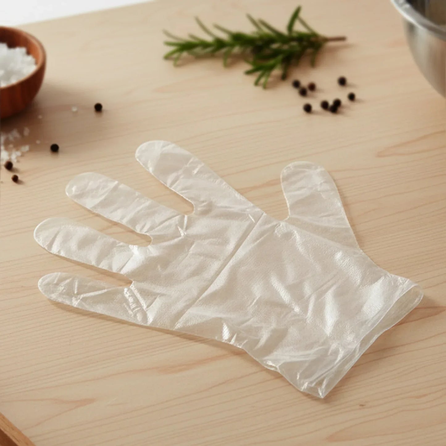 Disposable Transparent Plastic Gloves (100 Piece Pack) - Zidbik