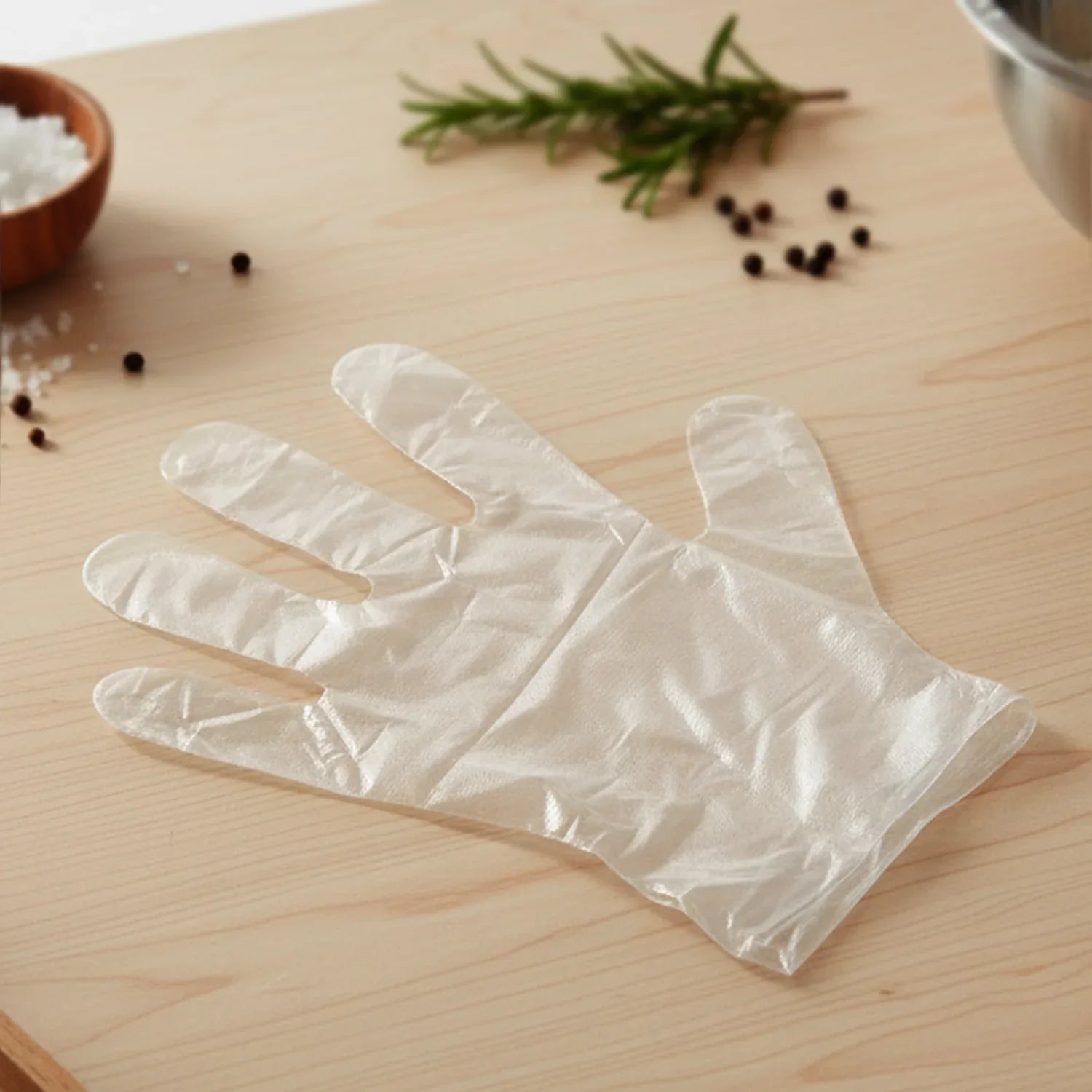 Disposable Transparent Plastic Gloves (100 Piece Pack) - Zidbik