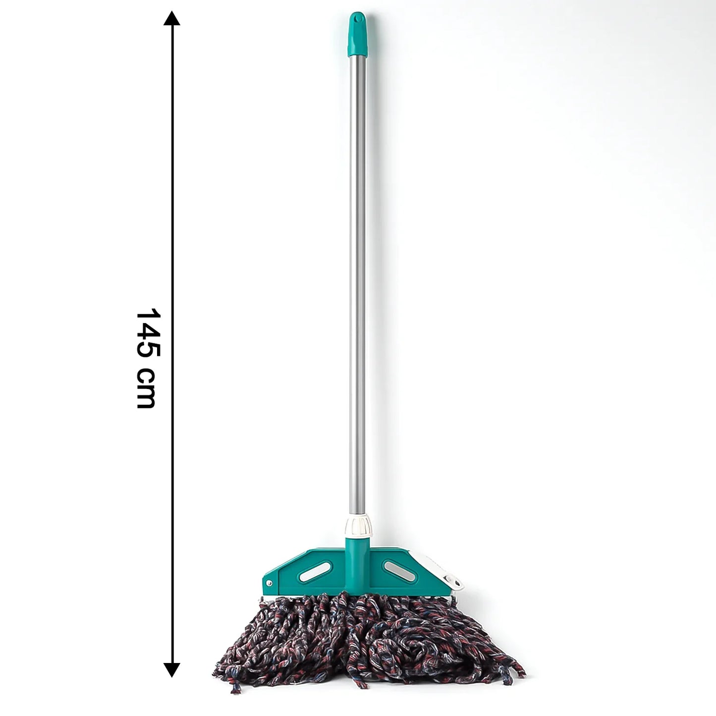 Premium Cotton Yarn Floor Cleaning Mop With Long Handle (1 Pc) - Zidbik