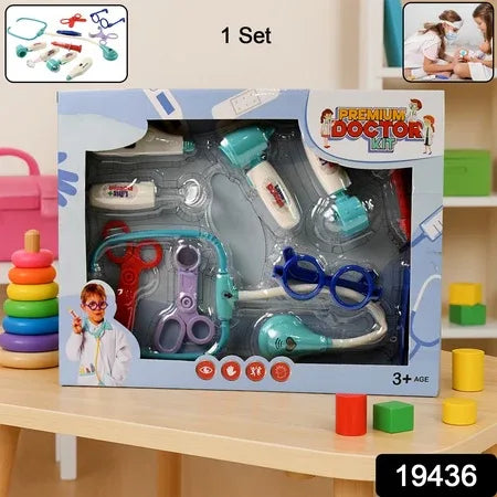 Aditi Premium Doctor Kit Medical Role Play Toy Set For Kids (10 Pc) - Zidbik