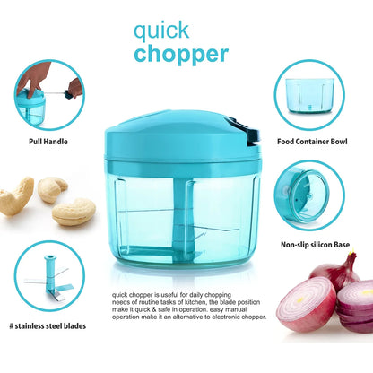 8105 Ganesh Quick Vegetable Chopper (1 Unit Chopper)(725 Ml) - Zidbik