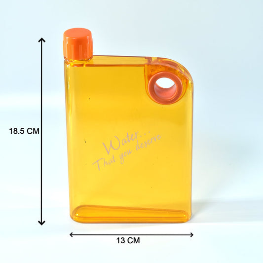 0364 Notebook Style Slim Water Bottle (380 Ml Multicolor) - Zidbik