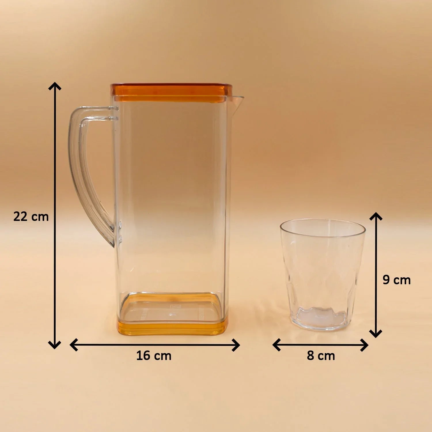 2246 Resistant Glass Jug For Juice Milk Cold Or Hot Beverages - Zidbik