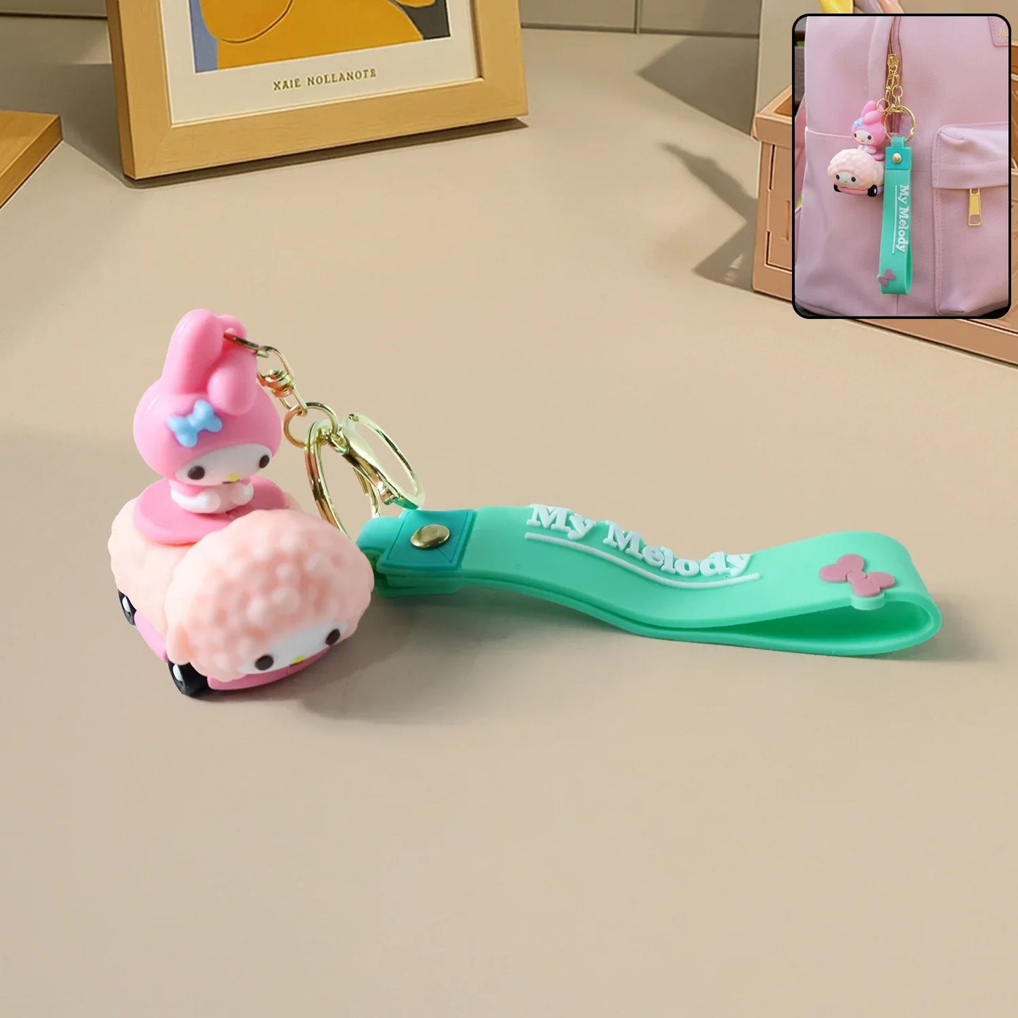 Cute Cartoon Character Silicone Keychain (1 Pc) - Zidbik