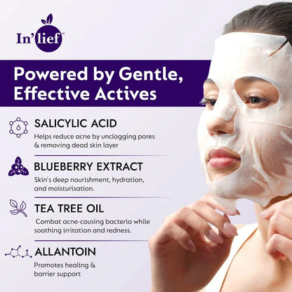 Inlief Salicylic Acid 1 Clarifying Pore-refining Facial Sheet Mask (1 Pc) - Zidbik