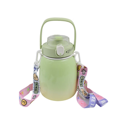Stainless Steel Mug  Bottle Vacuum Insulated Cup With Handle (1200 Ml) - Zidbik