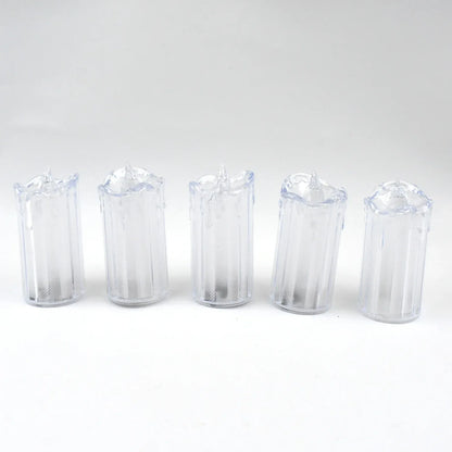 24 Pc Flameless And Smokeless Decorative Melting Candles Led Tea Light Candle Flickering Electronic Candle - Zidbik