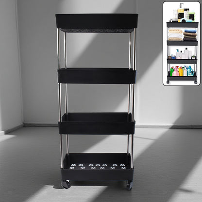 Movable Storage Rack Trolley - Zidbik