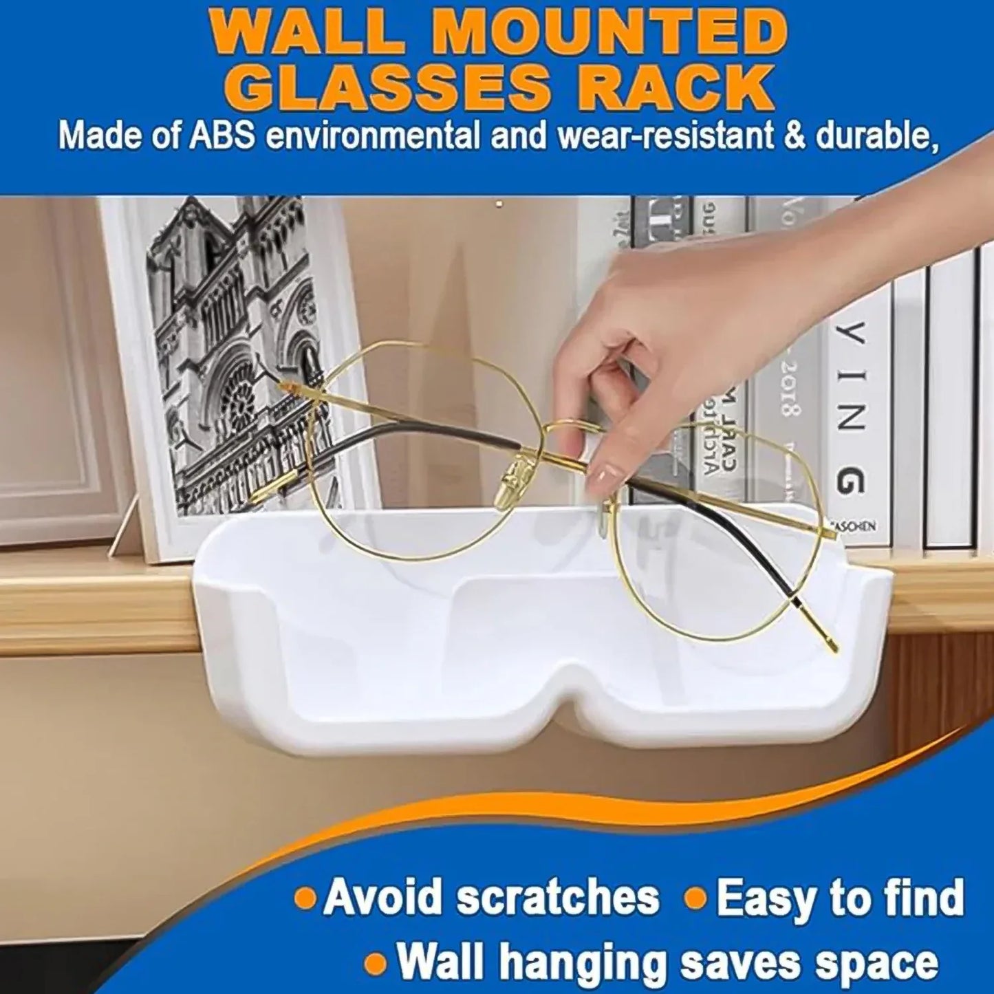 Wall Mounted Sunglasses Holder (4 Pcs Set) - Zidbik