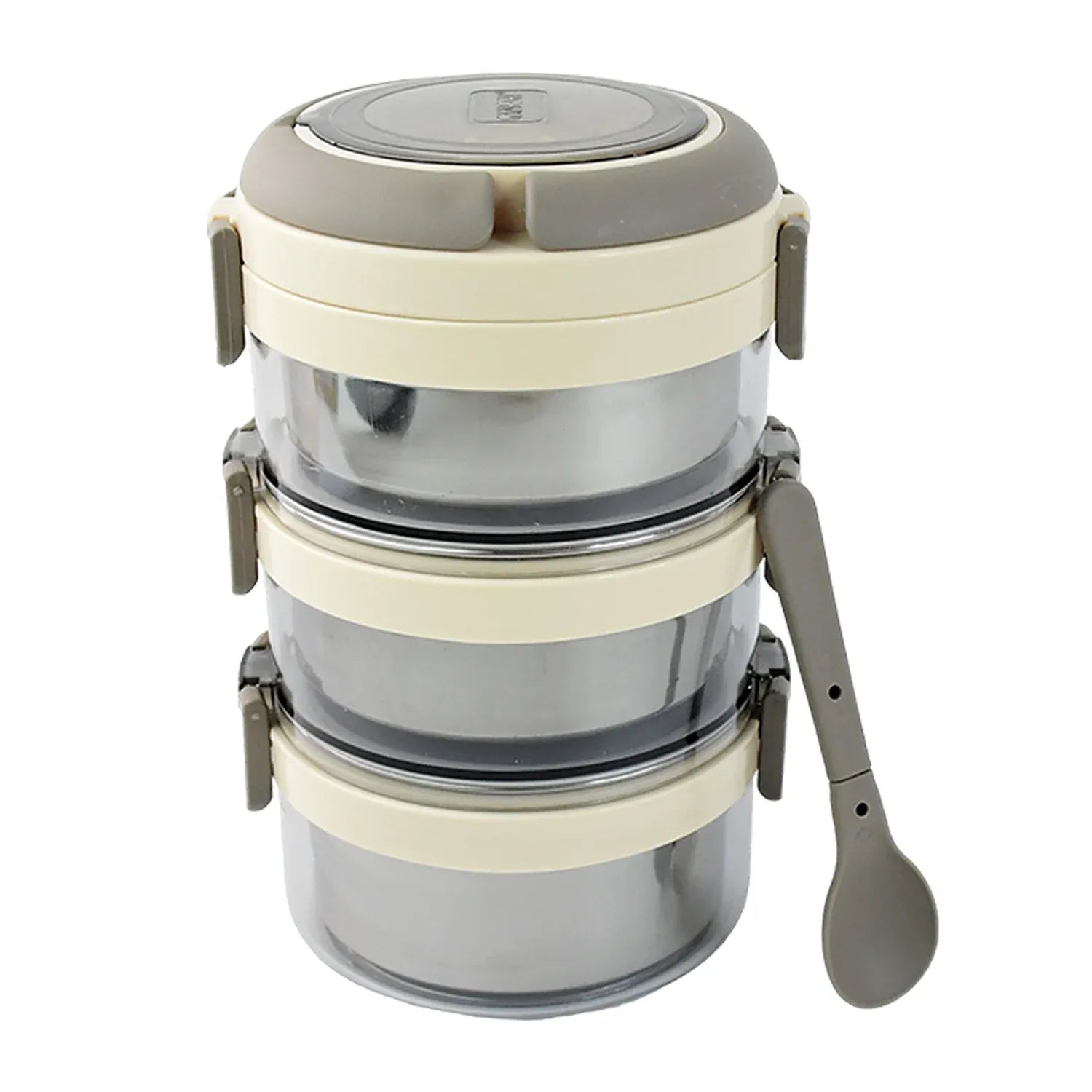 Ganesh Steko-3 Triple Layer Stainless Steel Insulated Lunch Box Set - Zidbik