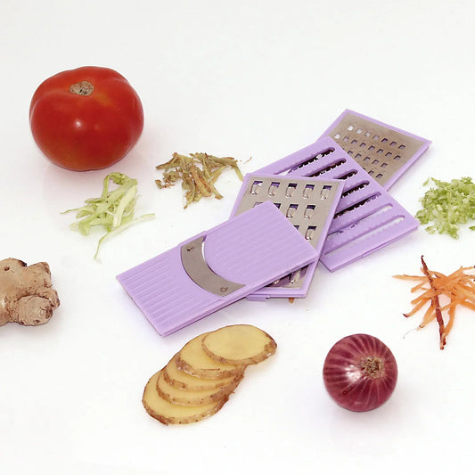 2650 4 In 1 Plastic Vegetable And Fruit Grater And Slicer For Kitchen - Zidbik