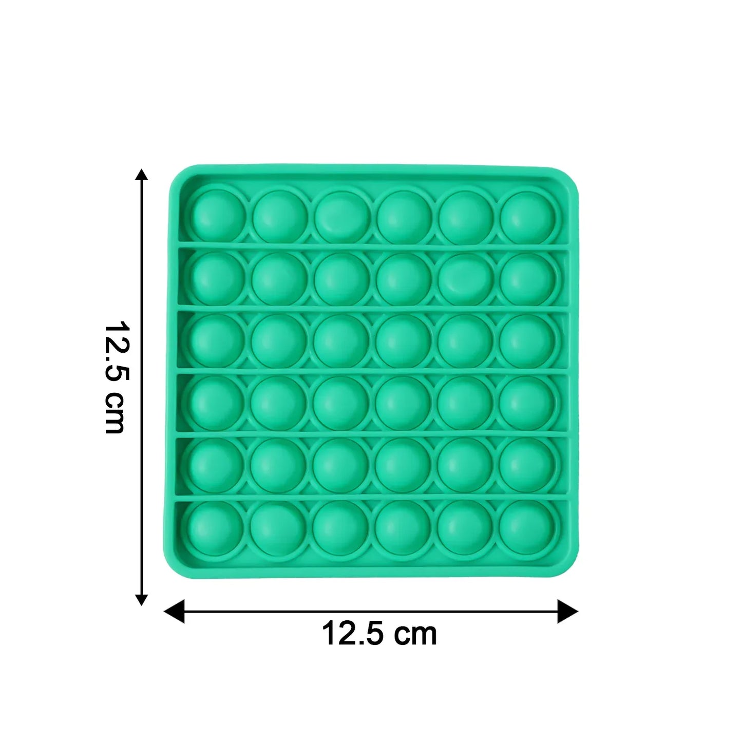 Premium Square Shape Silicone Pop It Fidget Toy (1 Pc) - Zidbik