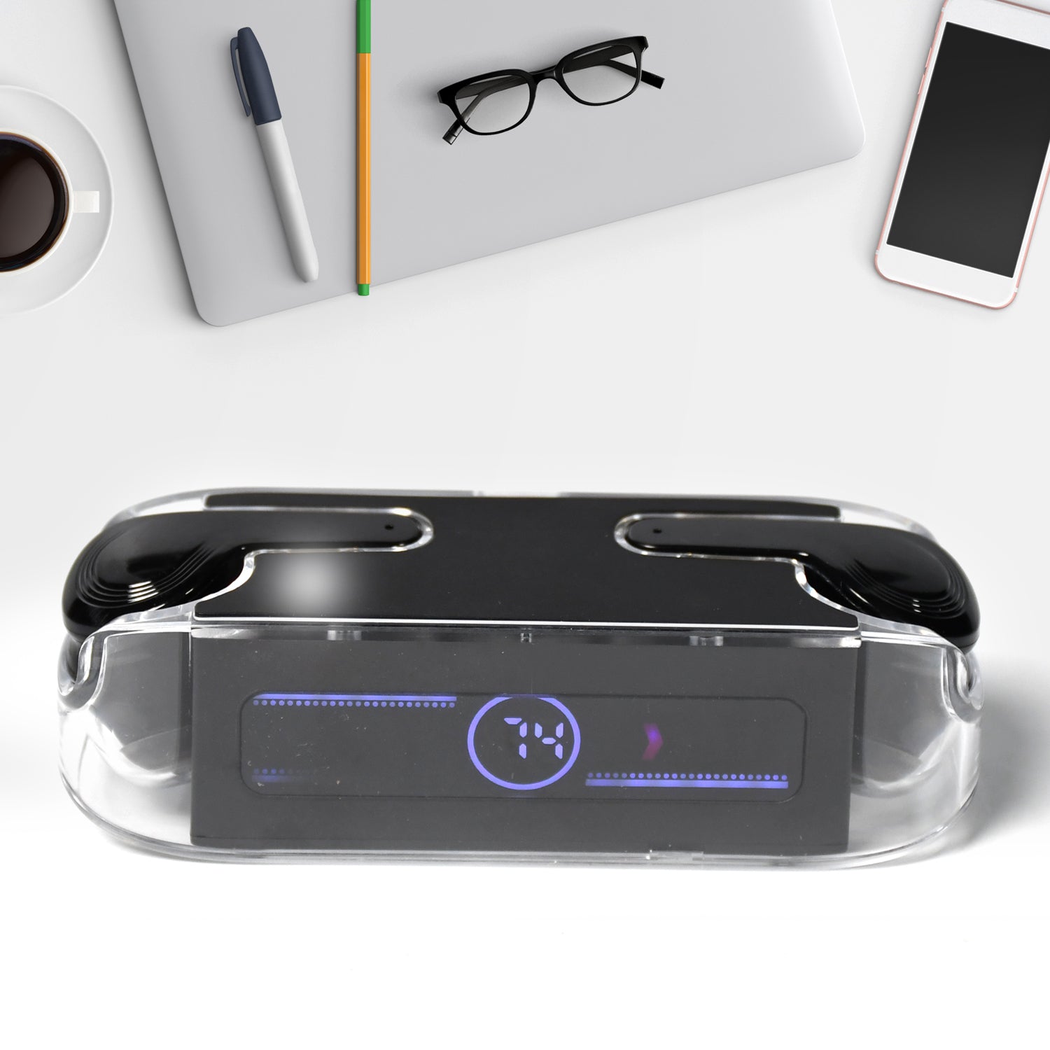 6705 Earphones With Touch Control Black Bluetooth M12 Max  Wireless Technology Stereo Sound Made With High-end Material - Zidbik