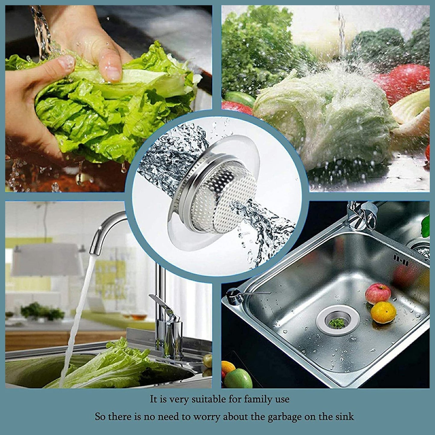 4748 Stainless Steel Sinkwash Basin Drain Strainer (1pc Only)