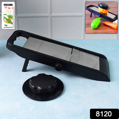 8120 Ganesh Adjustable Plastic Slicer 1-piece Blacksilver - Zidbik