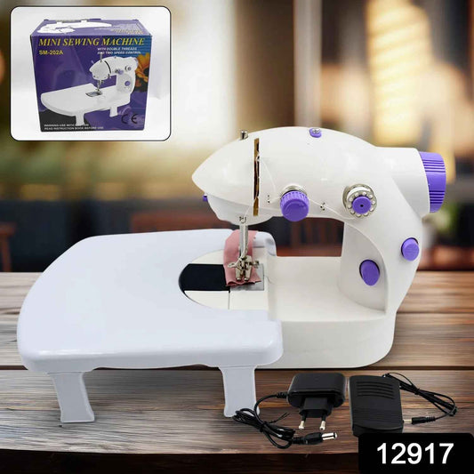 12917 Home Tailoring Sewing Machine With Extension Table Set Foot Pedal Adapter Mini Electric Silai Machine Portable Stitching Machinetailoring Machine - Zidbik