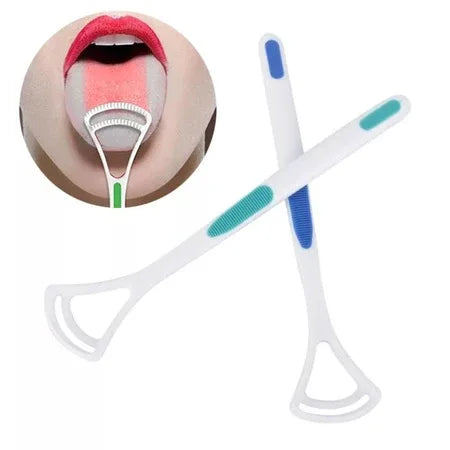 1235 New Hot Away Hand Scraper Fashion Tongue Cleaner Brush With Silica Handle - Zidbik