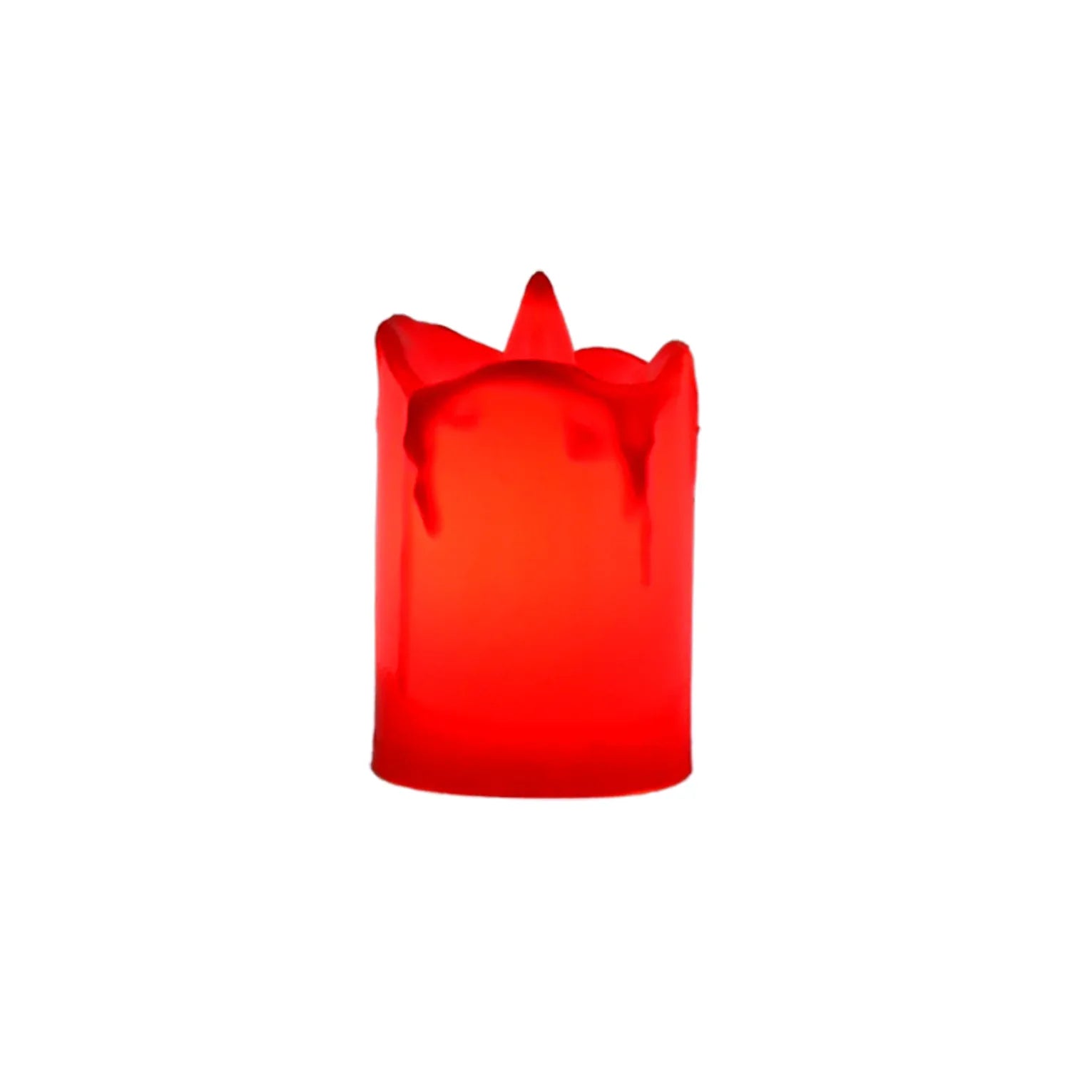 Flameless Melted Design Candles For Decoration (1 Pc) - Zidbik