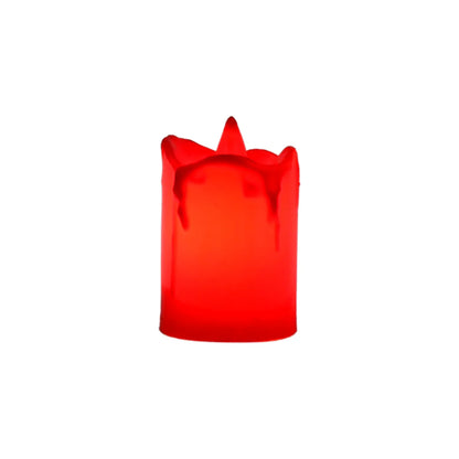 Flameless Melted Design Candles For Decoration (1 Pc) - Zidbik