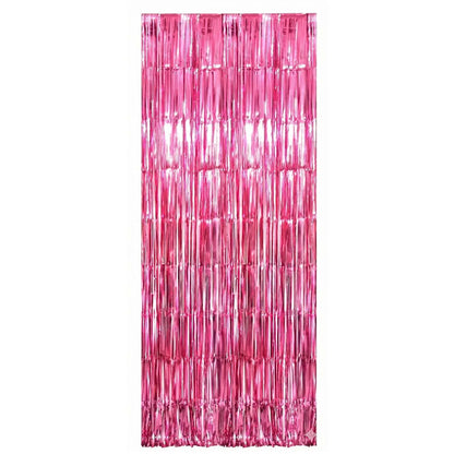 Decorative Foil Fringe Curtain For Birthday Party Decoration - Zidbik