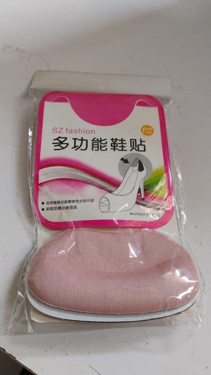 2 In 1 T Shaped Silicone Self Adhesive Shoe Heel Pads Insoles (1 Pair) - Zidbik