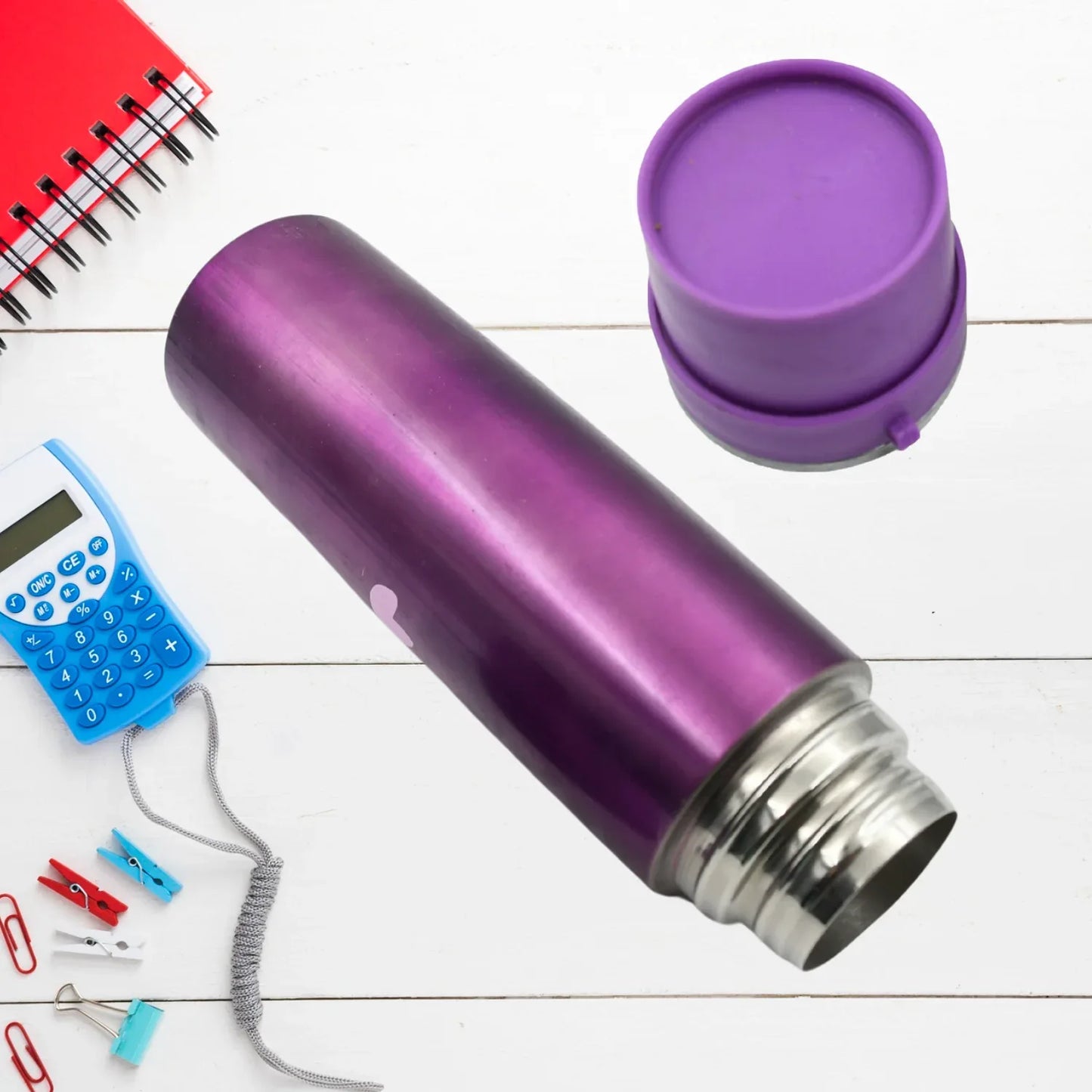 12765 Stainless Steel Water Bottle Leak Proof Rust Proof Hot Cold Drinks Gym Sipper Bpa Free Food Grade Quality Steel Fridge Bottle For Office Gym School (500 Ml Approx) - Zidbik