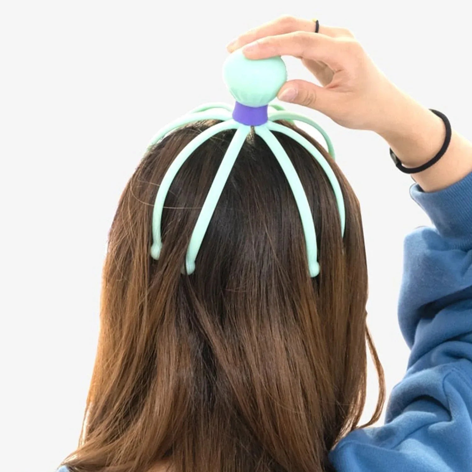 6098 Octopus Stress Relief Therapeutic Scalp Massager - Zidbik