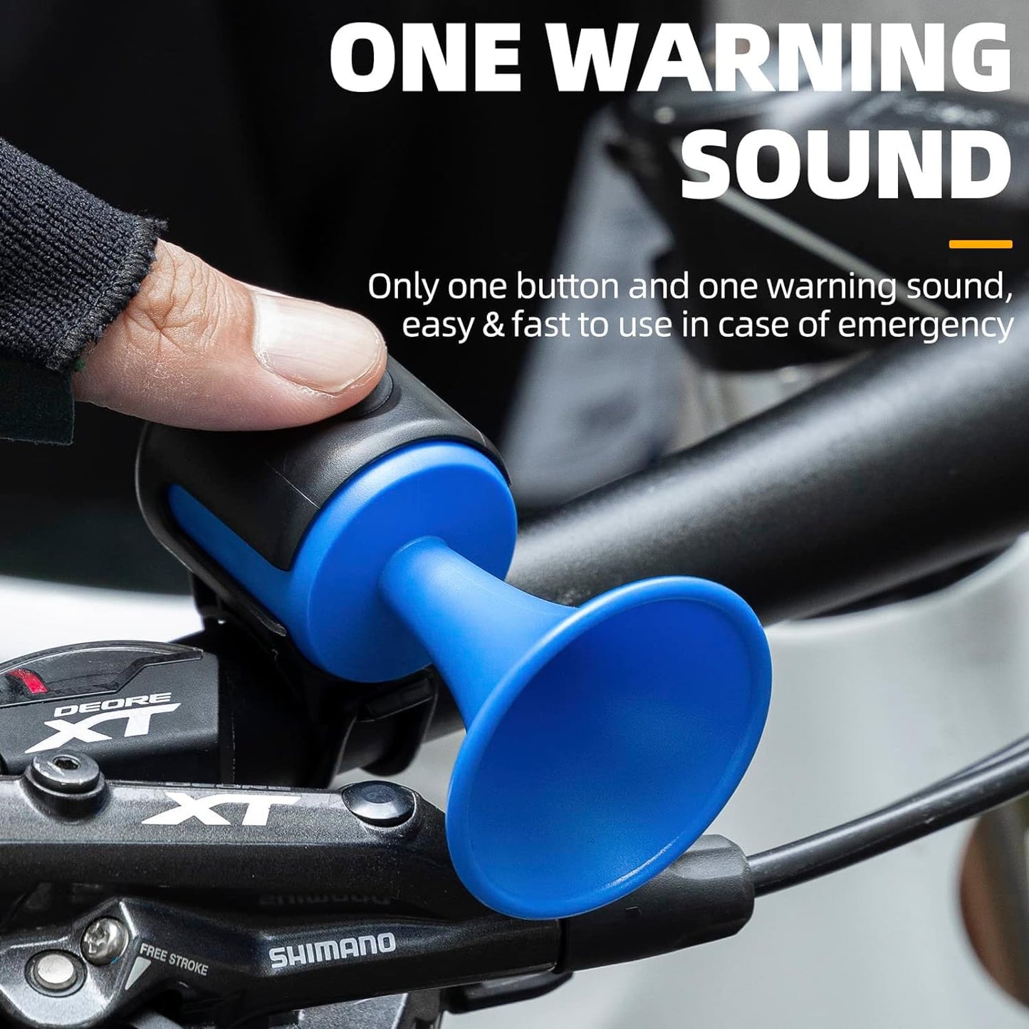 8590 Bicycle Air Horn – 120dB Electric Bell with Waterproof Design and Long Battery Life - Zidbik