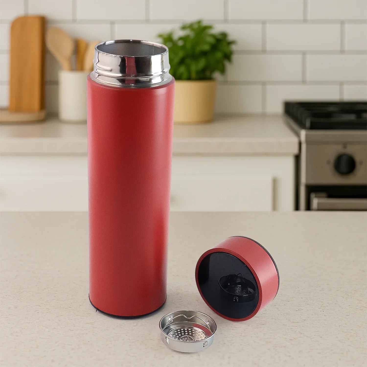 Red Vacuum Insulated Water Bottle (1 Pc 500ml) - Zidbik