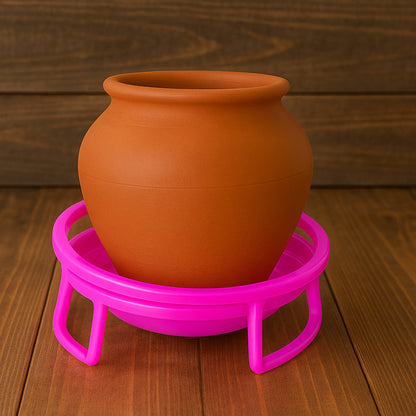 Plastic Water Pot Stand Set (2 Pc) - Zidbik