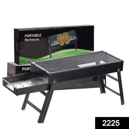 2225 Folding Portable Barbeque Bbq Grill Set For Outdoor And Home - Zidbik