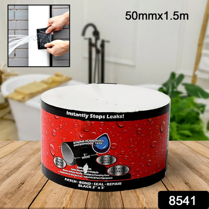 8541 Leak Proof Tape Sealing Tape Stickers Water Leakage Stopper Block Quick Pipe Fix Pvc Waterproof Strong Adhesive Diy Home Garden Sticker Tapes (50mmx1.5m) - Zidbik
